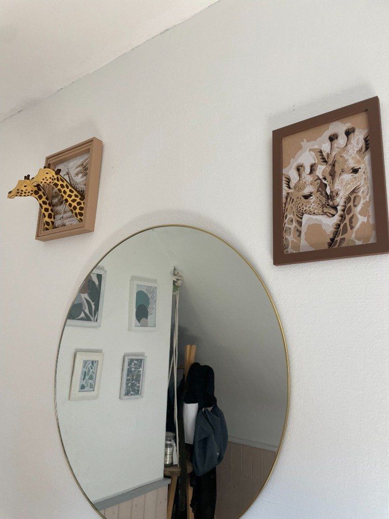 Girafe et son petit - Painting Art (Tableaux)