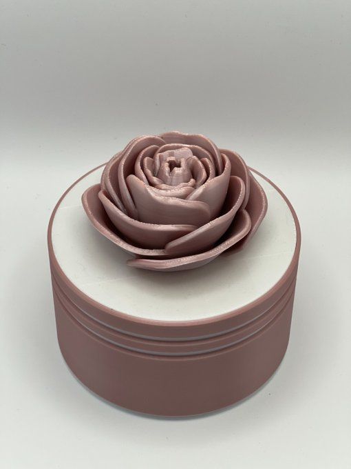 Boite Fleur Rose