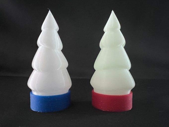 Sapin Neige tealight