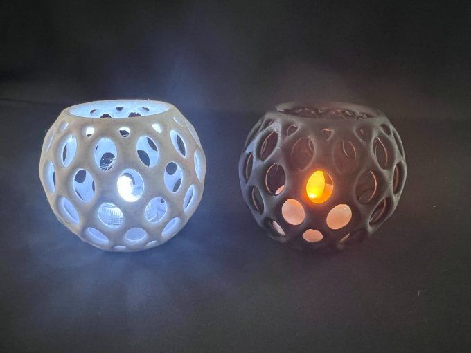 Photophore tealight Voronoï
