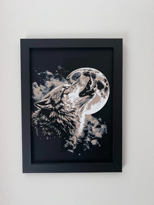 Loup pleine lune