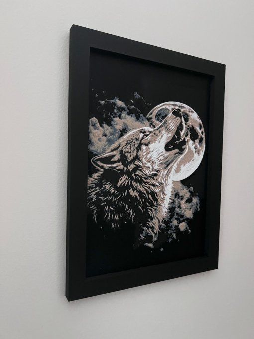 Loup pleine lune