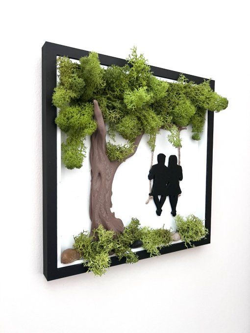 Cadre Couple sur balançoire