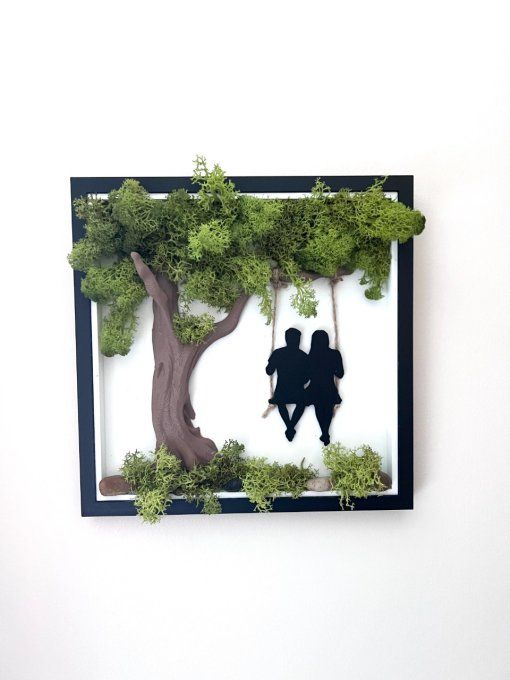 Cadre Couple sur balançoire