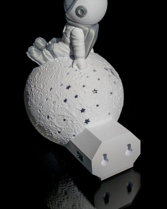 Lampe Astronaute Sur Lune