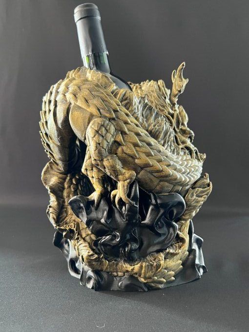 Sculpture Dragon - Porte Bouteille
