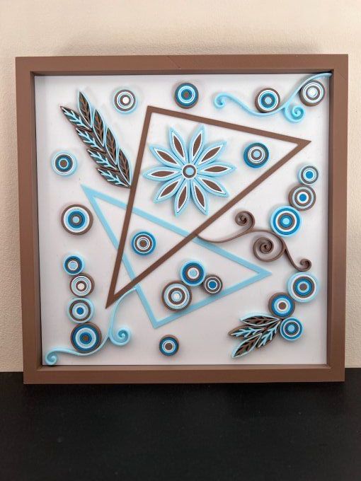 Cadre Art Quilling - Géométrique