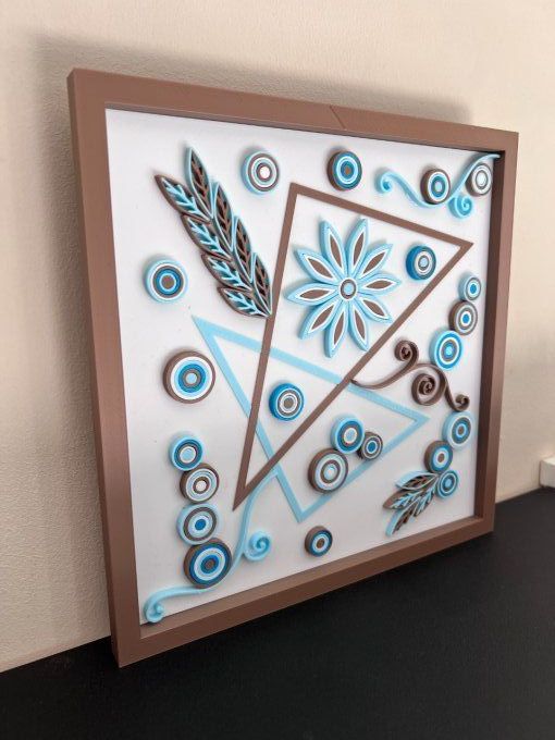 Cadre Art Quilling - Géométrique