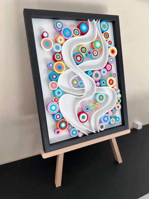 Cadre Art Quilling - Ruban