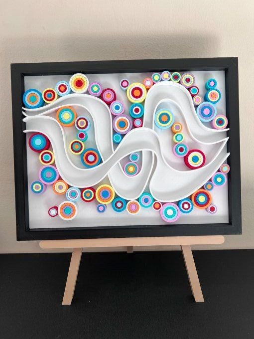 Cadre Art Quilling - Ruban