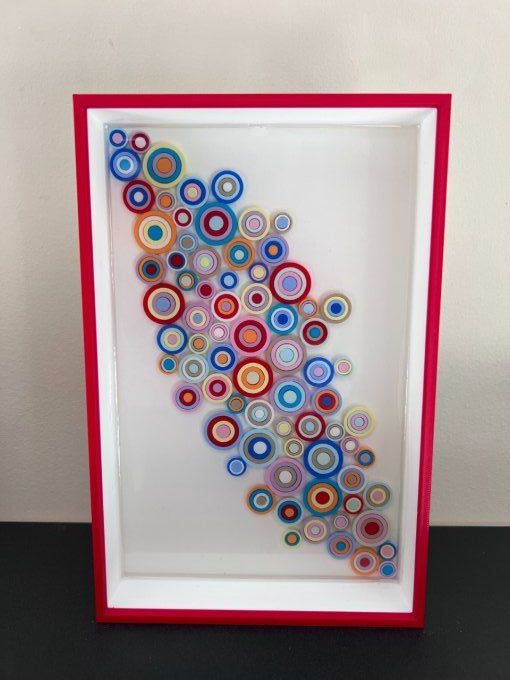 Plateau Art Quilling Rouge