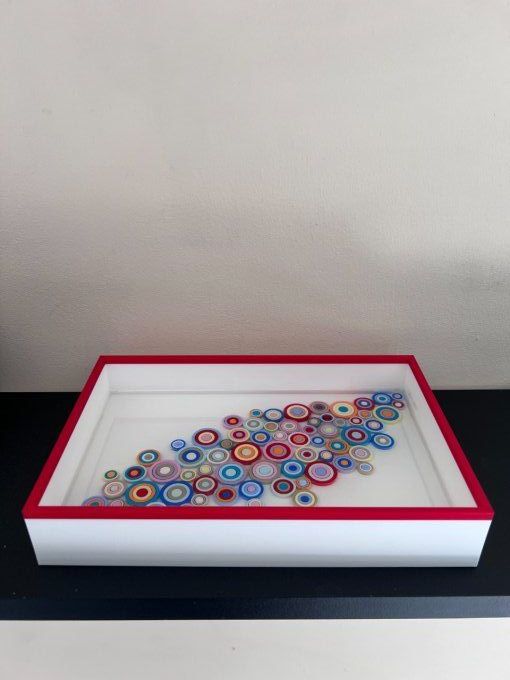 Plateau Art Quilling Rouge