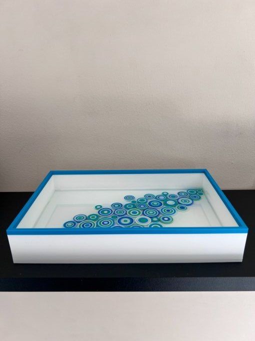 Plateau Art Quilling Bleu