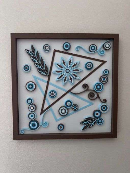 Cadre Art Quilling - Géométrique