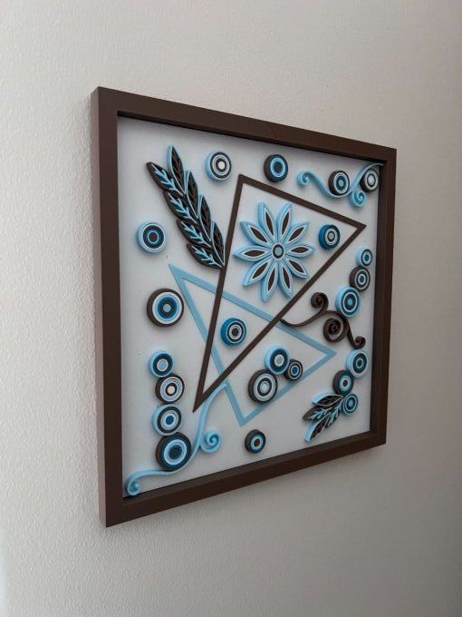 Cadre Art Quilling - Géométrique