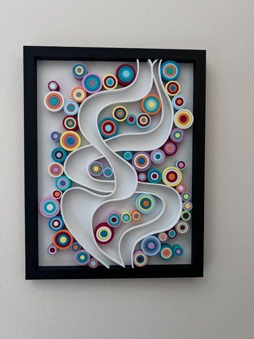 Cadre Art Quilling - Ruban