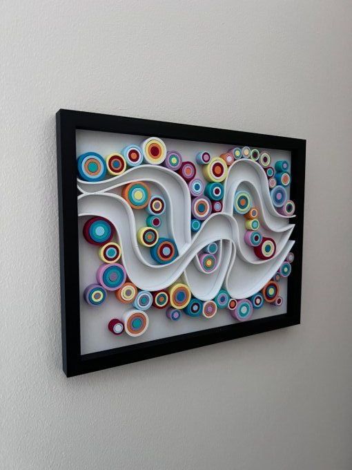 Cadre Art Quilling - Ruban