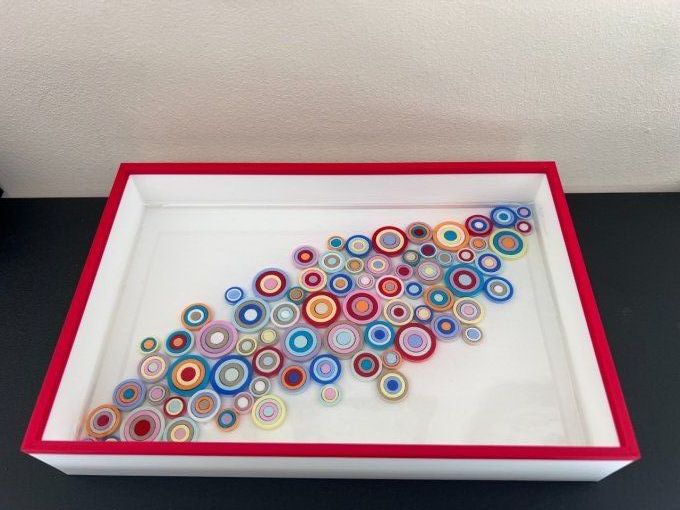 Plateau Art Quilling Rouge